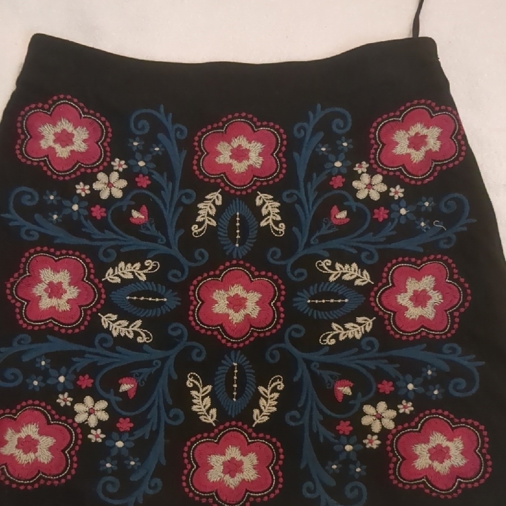 Miami Black Embellished Pencil Skirt Resort Wear